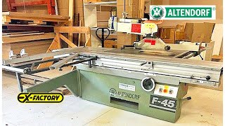 ALTENDORF F45 Sliding Table Saw [upl. by Nylsej]