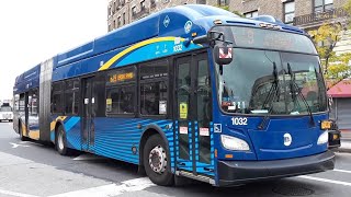 MTA NovaBus LFSA New Flyer XN60 action on the Bx19  Hunts Point [upl. by Tiler]