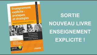 Annonce sortie livre Enseignement explicite  pratiques et stratégies [upl. by Eneleahcim509]