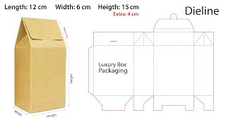 Luxury Box Packaging Dieline  Advance Level  Illustrator 2020 [upl. by Gefell667]