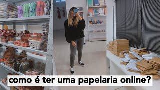 Lojinha da Lívia  Como é ter uma papelaria online Vlog da nossa rotina [upl. by Johns]