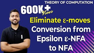 Lec18 Eliminate Epsilon εmoves  Conversion from epsilon nfa to nfa [upl. by Ayeka506]