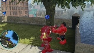 LEGO Marvel Super Heroes  Unlocking Ironman Hulkbuster  Free Roam Character Token Location [upl. by Caesaria664]