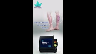 980nm 1470nm Diode Laser EVLT Treatment MachineVaricose Veins Remover DeviceTriangel V6 [upl. by Banky]