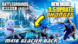 BGMI NEXT 35 UPDATE FULL LEAKSGOLDEN GUN SKIN LEAKSGLACIER M416 BACK BGMI FULL EXPLAIN MALAYALAM [upl. by Trici]