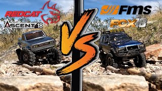 The best 118 RC Crawler REDCAT Ascent 18 vs FMS FCX18 [upl. by Ainosal]