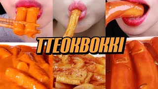 SPICY TTEOKBOKKI compilation  asmr sounds  best asmr eating [upl. by Durno145]