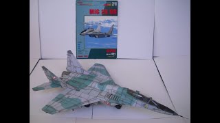 MiG 29 UB  GPM model kartonowy paper model [upl. by Lundberg128]