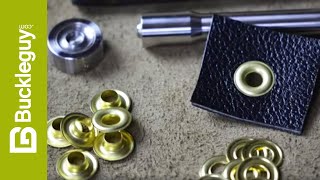 How to Set Grommets in Leather [upl. by Jessen]