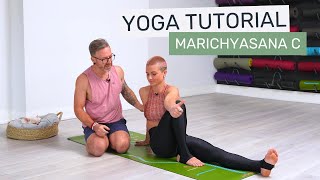 How to do Marichyasana C  Sage Pose in Ashtanga Yoga [upl. by Ahsenav400]