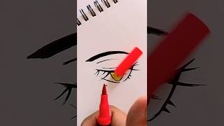 Anime eyes drawing youtubeshorts viralvideos shortviral shorts animeart [upl. by Junia]