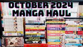 October 2024 Manga Haul including books by new publisher Kana [upl. by Lyrac]