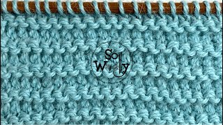 How to knit the Double Garter Stitch reversible and in just 4 rows  So Woolly [upl. by Adnik]