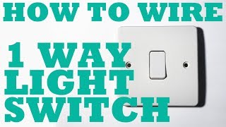 1 Way Light Switch how to install and wire [upl. by Viradis63]