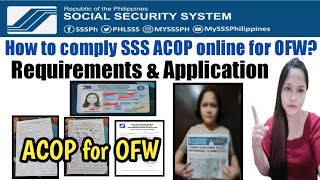 How to comply SSS ACOP online for OFW [upl. by Rodmann13]