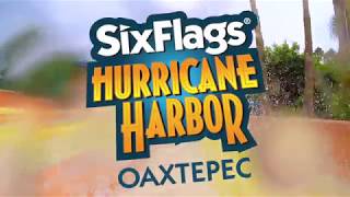 AQUA RACERS POV  SIX FLAGS HURRICANE HARBOR OAXTEPEC TOBOGANES [upl. by Refanej]