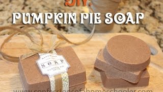 DIY Pumpkin Pie Soap Tutorial [upl. by Initof]