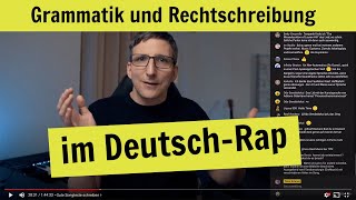 Grammatik amp Rechtschreibung im DeutschRap [upl. by Atiran]