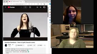 Daneliya Tuleshova  Tears of gold Faouzia cover REACTION BY MUSIC INSIDER BRETT DOUGLAS [upl. by Kcirddot]