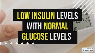 Low insulin levels with normal glucose levels what to do [upl. by Lalla735]