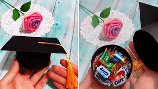 DIY Graduation Gift Box  DIY Graduation Cap Gift Box  Graduation Gift Ideas  DIY Paper Gift Box [upl. by Rather825]