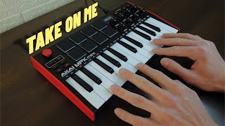 aha  Take On Me  AKAI MPK MINI MK3 COVER [upl. by Hankins]