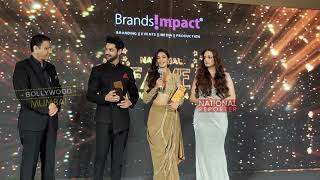 Jennifer Winget and Karan Wahi Gets Best Actor Award At Brand Impact Award 2024 [upl. by Vicki]