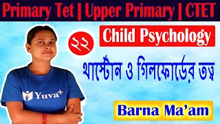 Thurstones amp Guilfords Theory  Primary Tet  Upper Primary Tet  CTET  By Barna Madam [upl. by Anelim134]