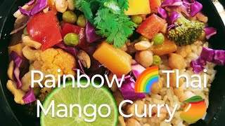 Antiinflammatory🌈Thai Mango Curry🥭Vegan and GlutenFree veganrecipes plantbasednutrition [upl. by Llirrem342]