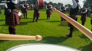 Gopro Uddingston strathclyde pipe band MSR rothsey 2024 [upl. by Meehaf216]