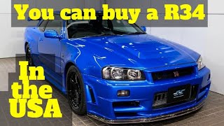 you can now Drive a R34 legally in the USA [upl. by Norri]