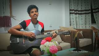 වසන්තයේ සිත සැලුනා  wasanthaye sitha saluna  guitar cover  Dinindu Madusanka  romesh sugathapala [upl. by Hannahs]