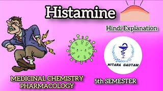 Histamine  Pharmacology 5thsemester bpharmacy nitaragautam [upl. by Iahc]