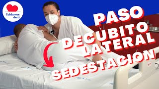 🙌 Técnicas de movilización de pacientes Paso decúbito lateral a sedestación [upl. by Yrallam318]