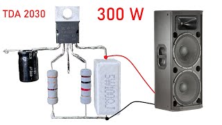 DIY Powerful Ultra Bass Amplifier TDA2030 Upradge Power to 100W [upl. by Hanser861]