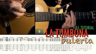 La Tumbona buleria by Paco de Lucia  Full Tutorial with Tabs [upl. by Akinnej148]