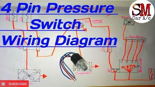 4 Pin Pressure Switch Wiring DiagramHow to work trinary switch 🤗 [upl. by Nidak]