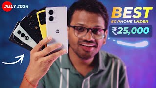 TOP 5 Best 5G Phones Under 25000 in JULY 2024 l Best Mobile Under 25000 [upl. by Anilegnave]