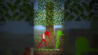 Green Stickman🗿 minecraft shorts minecraft alanbecker [upl. by Naggem916]