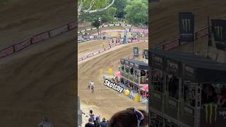 Haiden Deegan has a close call at Southwick motocross [upl. by Ddahc205]