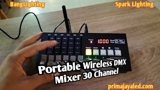 Portable Wireless DMX Mixer 30 Channel [upl. by Ramel]