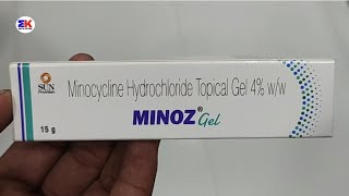 Minoz gel  Minocyline Hydrochloride gel  Minoz Gel Uses Benefits Dosage Review in Hindi [upl. by Netsirhc947]