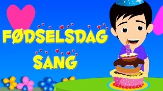 Fødselsdagssang  43 minutter af danske børn sange  Happy Birthday Song in Danish [upl. by Gnouc785]