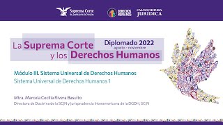 Martes 23 de agosto de 2022 Diplomado quotLa Suprema Corte y los Derechos Humanosquot 2022 Módulo III [upl. by Scoter84]