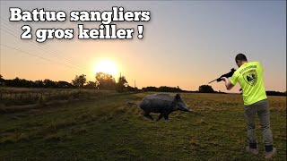 ☆Chasse aux sangliers  2 gros keiller  20242025☆ [upl. by Anyel558]