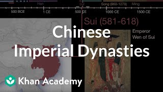 Chinese Imperial Dynasties  World History  Khan Academy [upl. by Eel]