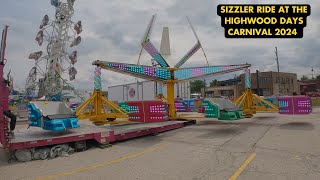 Sizzler Ride At The Highwood Days Carnival 2024 [upl. by Rona]