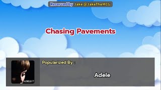 Chasing Pavements by Adele Roblox Dans Karaoke [upl. by Cinimod780]