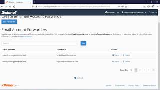 How to setup email forwarders in your cPanel  Roundcube email [upl. by Eet]