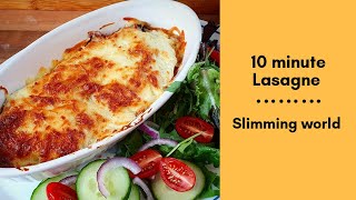 10 Minute Lasagne  Slimming World [upl. by Oibirot]